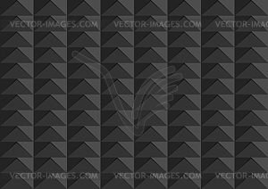 Black abstract polygonal mosaic tech background - vector clipart