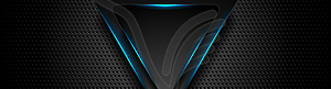 Futuristic technology background with blue neon - color vector clipart