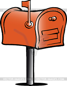 Hand-drawn an Mailbox - vector EPS clipart