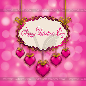 Valentine`s day background - vector clipart