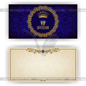 Elegant template for luxury invitation, card - vector image