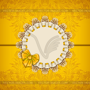 Elegant template for luxury invitation, card - color vector clipart