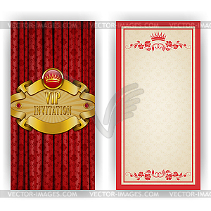 Elegant template for vip luxury invitation - vector clip art