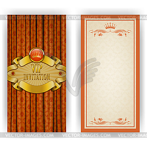 Elegant template for vip luxury invitation - vector clipart / vector image