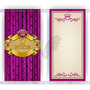 Elegant template for vip luxury invitation - vector image