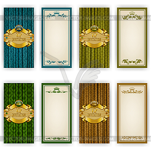 Elegant template for vip luxury invitation - vector clip art