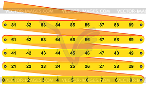 Складной метр - стоковый клипарт