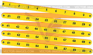 Folding rule - vector clip art