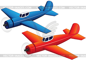 Toy planes - vector EPS clipart