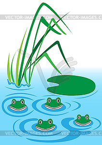 Frogs - vector clip art