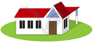 Small house - vector clip art