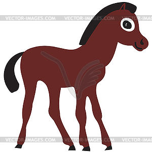 Foal - vector clipart