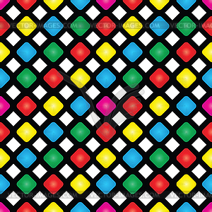 Seamless pattern of colored squares - color vector clipart