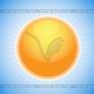 Sun - royalty-free vector clipart