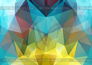 Polygon semi-symmetric background - vector clip art