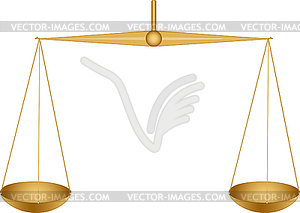 Golden scales - vector clip art