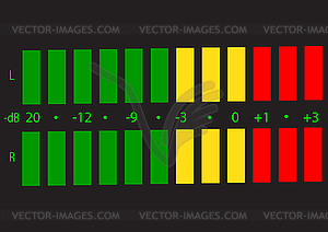 Volume level indicator - vector clip art