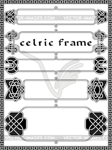 Frame in Celtic style - royalty-free vector image