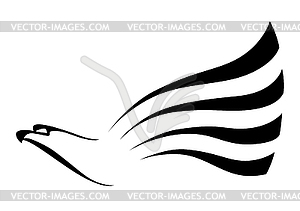 Big hawk - vector image
