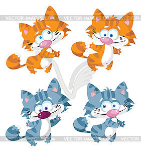 Cat set - vector image