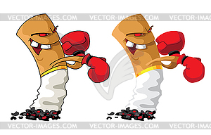 Cigarette boxer set - vector clip art