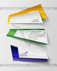 Abstract geometric banner in Brazil color - - vector clipart