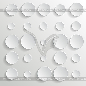 White circles - - vector image