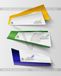 Abstract geometric banner in Brazil color - - vector clipart