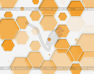 Abstract hexagon s design template - - vector image