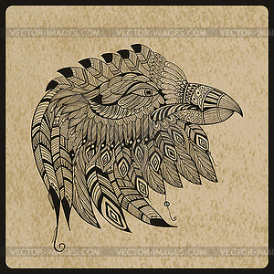 Tattoo Eagle Head - vector image