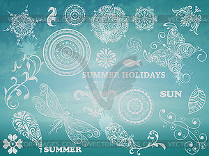 Summer Design Elements - vector image