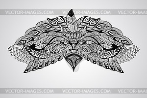 Tattoo Eagle Head - vector clipart