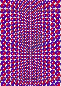 Abstraction, beads with a hole - vector clipart