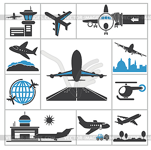 Airport icon - vector image