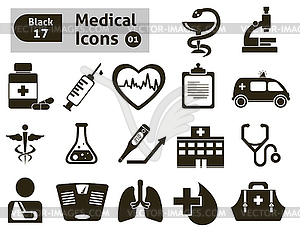 Medical icons - vector clipart