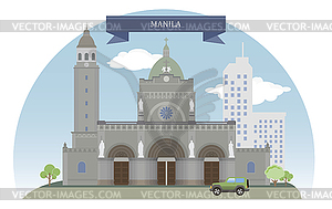 Manila, Philippines - vector image