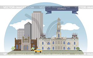 Sydney, Australia - vector clip art