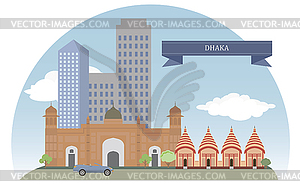 Dhaka, Bangladesh - vector image