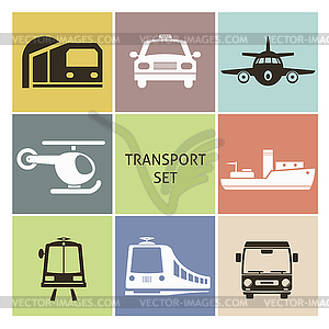 Transport icons - vector image