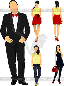 Man and women - vector image