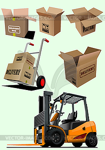 Delivery equipment collection. for designers - vector image