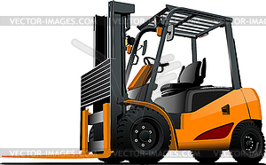 Lift truck. Forklift - vector image