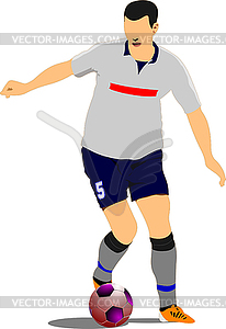 Soccer player. Football.v - vector clip art