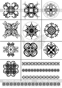 Set of abstract design elements - vector clip art