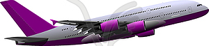 Airplane on air - vector clipart / vector image