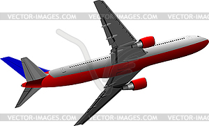 Airplane on air - vector clipart