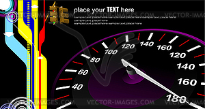 Speedometer. Accelerating Dashboard. illustrator - vector image