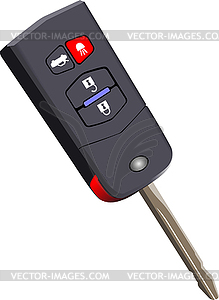 Car key with remote control . Vect - vector image