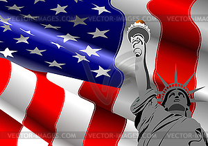 4th July – Independence day of United States of A - vector image