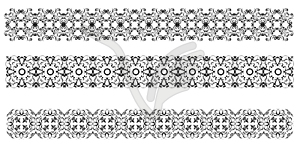 Collection of Ornamental Rule Lines in Different - vector clipart